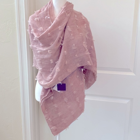 NWT- David and Young Blush pink eyelash puff Scarf/ sarong. One size - Picture 2 of 8